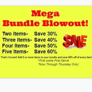 Mega Blowout Sale on Bundles!